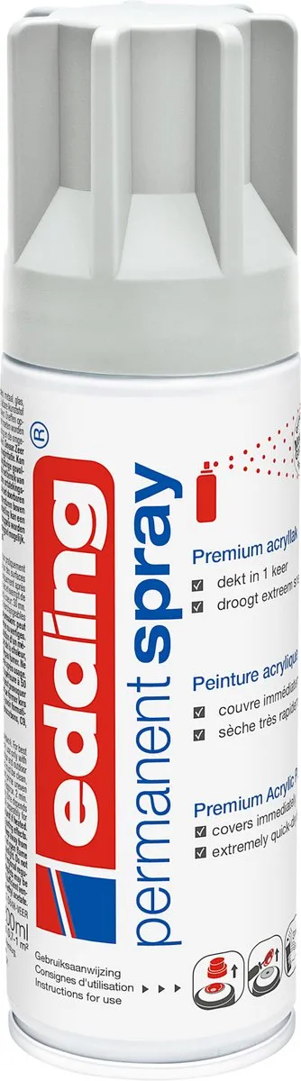 edding 5200 Spuitverf Lichtgrijs Mat - 200ml