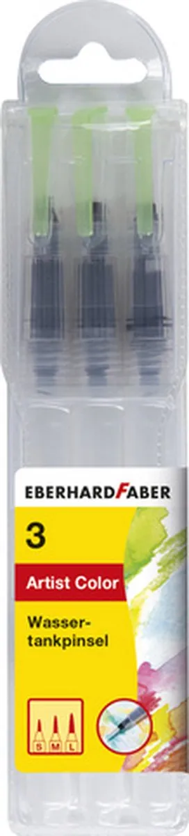 Eberhard Faber Waterpenseel EF-579925 - 3 Stuks (S/M/L)