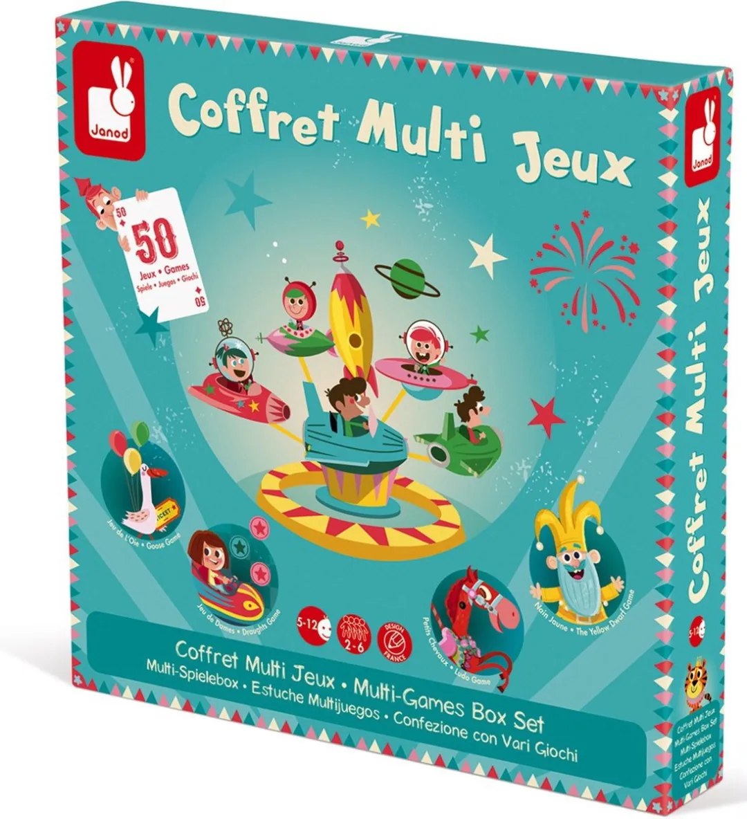 Janod Carrousel Spellendoos J02742 - 2-6 Spelers