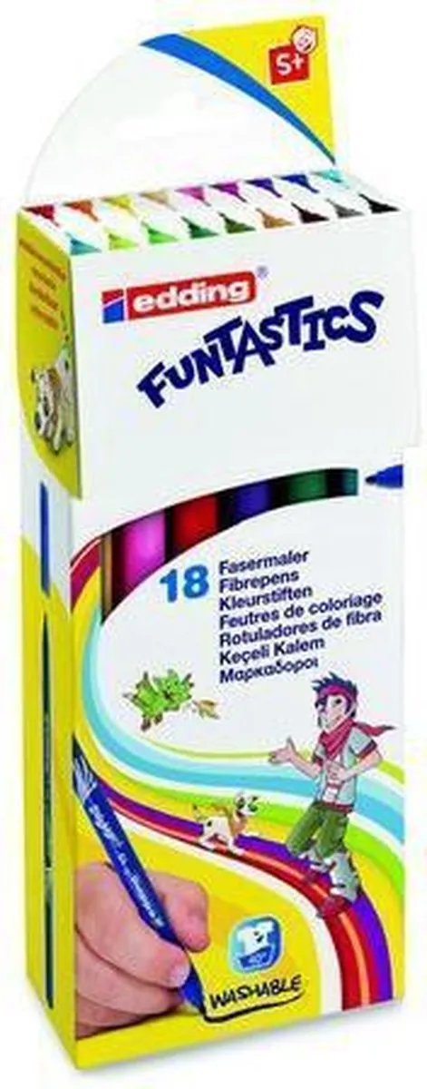 edding 15 FUNTASTICS Kleurstiften - Set 18 Stuks - Assorti - afbeelding 3 van 4