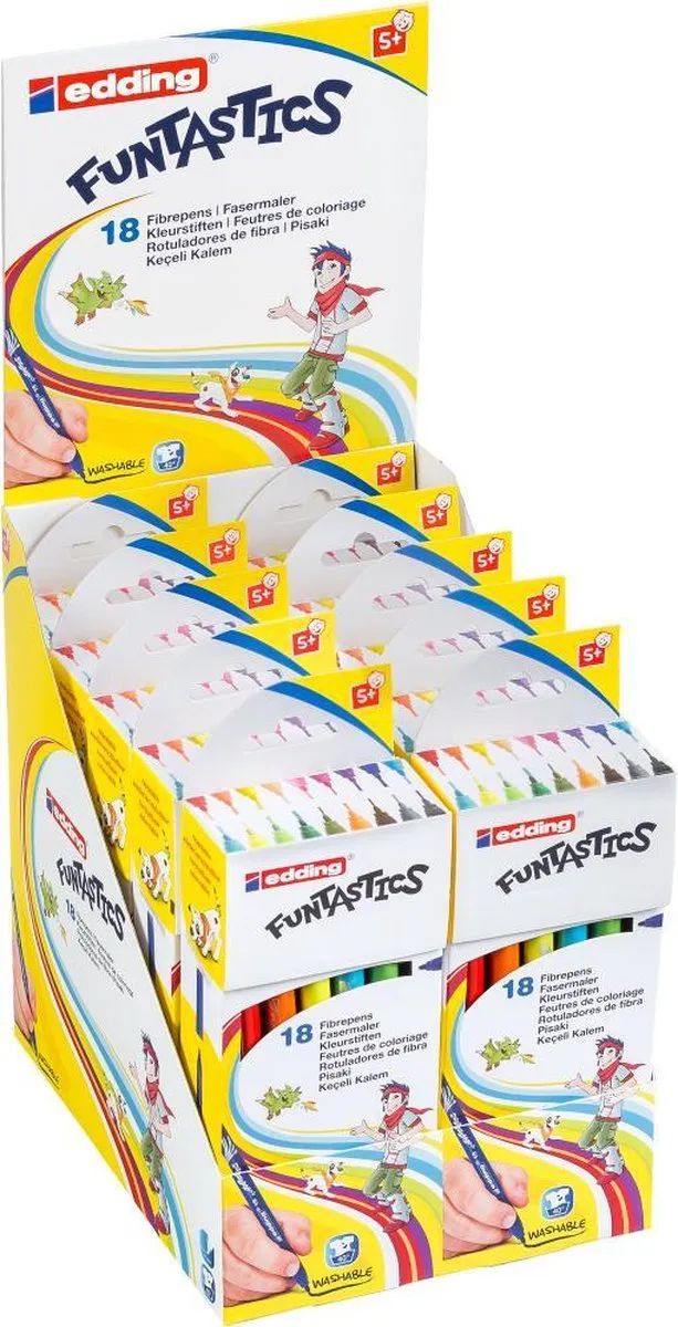 edding 15 FUNTASTICS Kleurstiften - Set 18 Stuks - Assorti - afbeelding 4 van 4