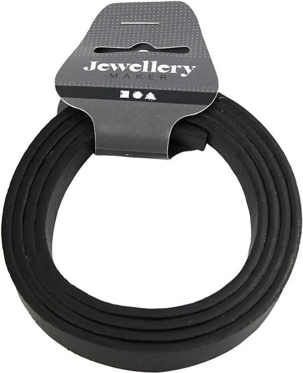 Creativ Company Creotime Band Imitatieleer 1m - Zwart