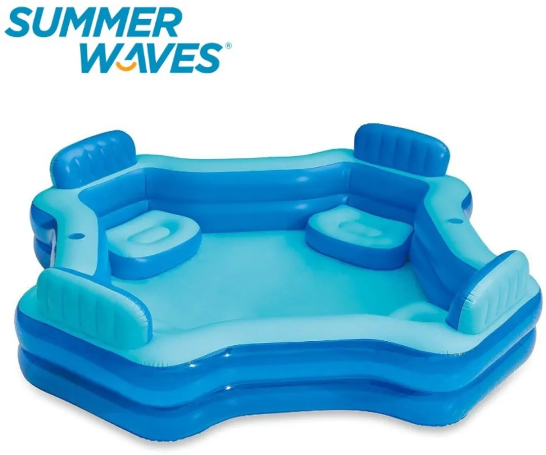 Summer Waves Zwembad Deluxe Comfort 267x267x66cm - Blauw