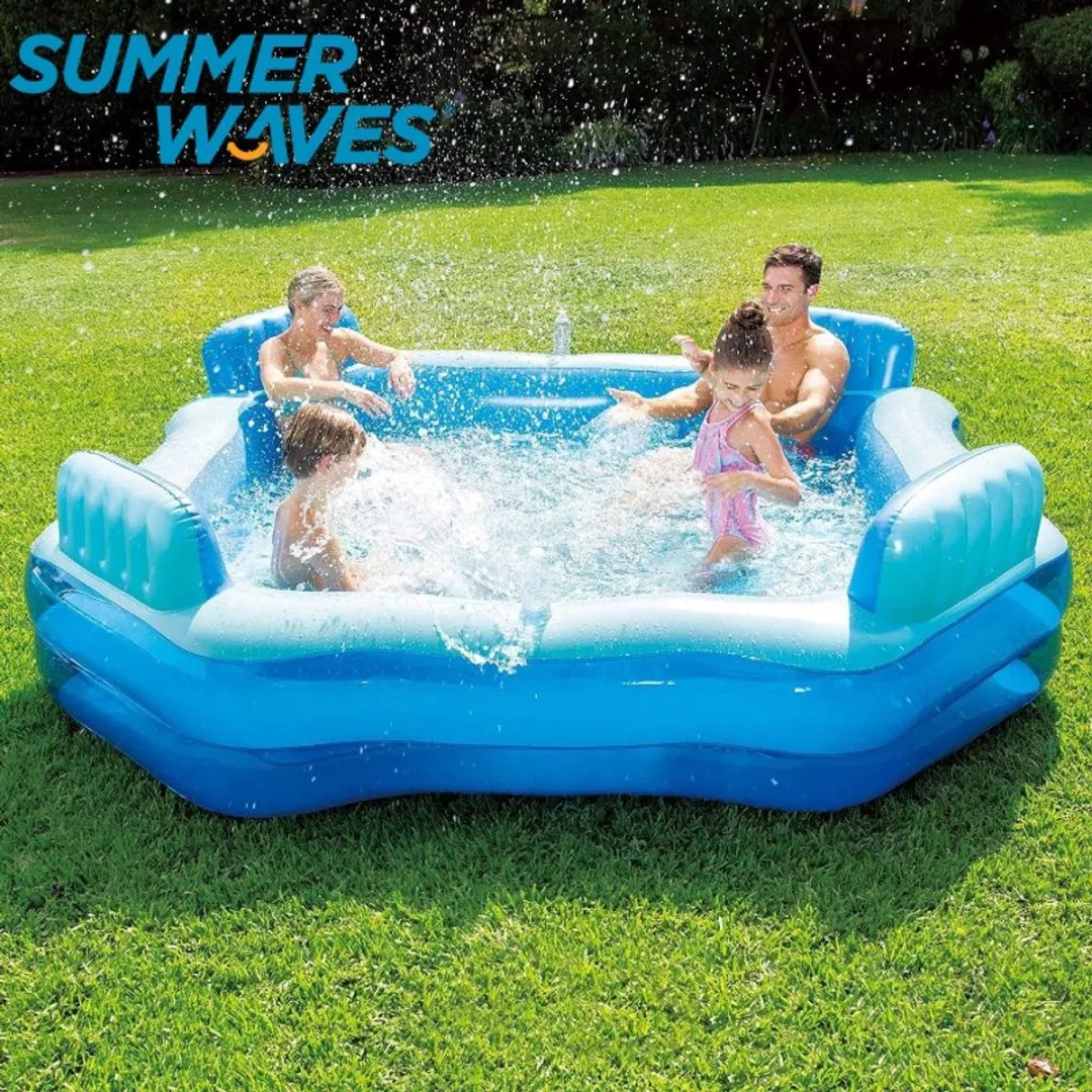 Summer Waves Zwembad Deluxe Comfort 267x267x66cm - Blauw