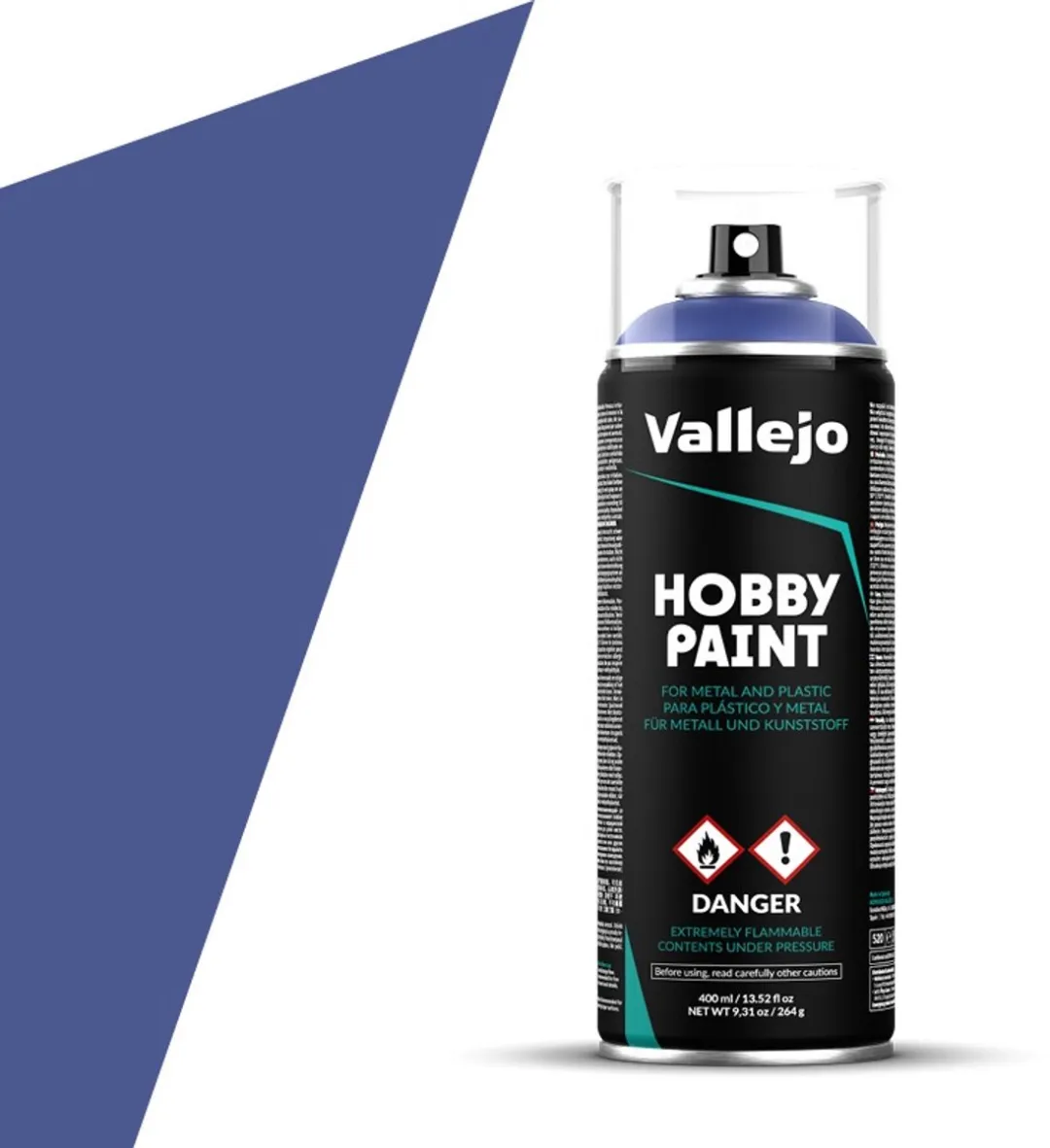 Vallejo Hobbyverf Ultramarine Blue Primer Spray 400ml