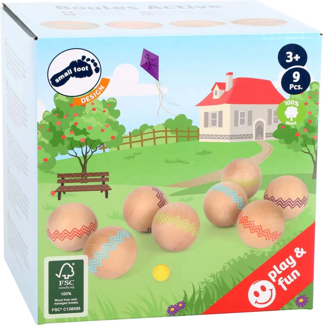 Small Foot Houten Jeu de Boules - 9-delig