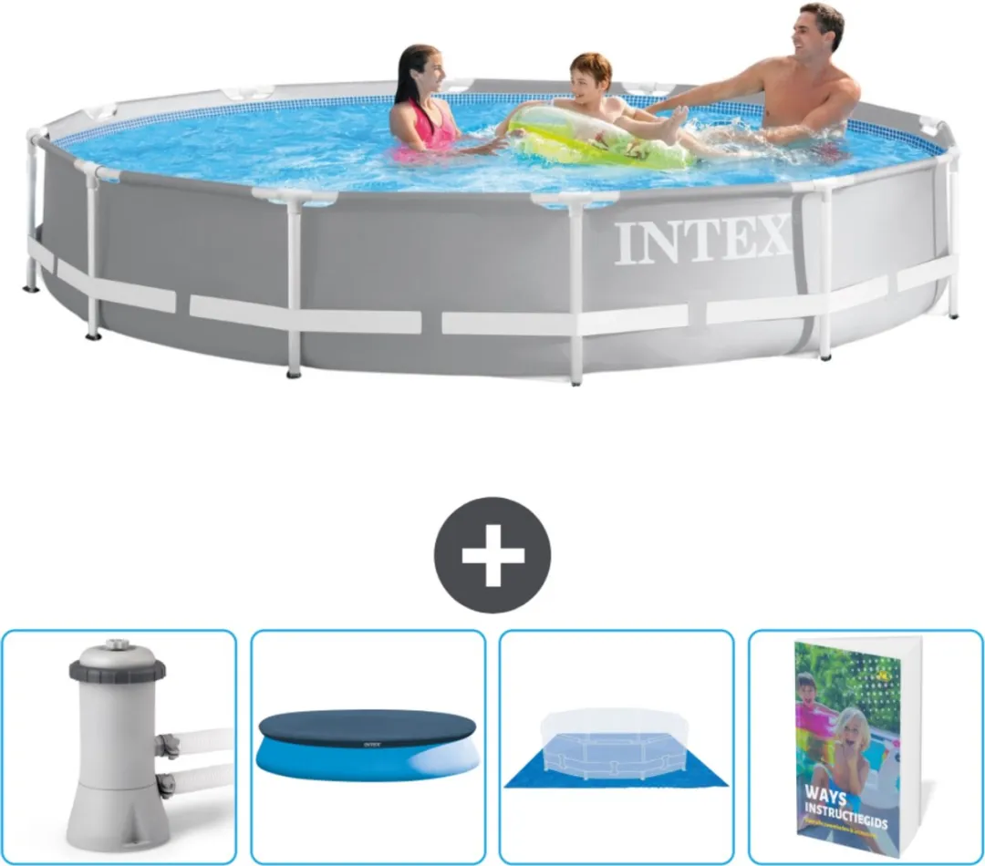 Intex Rond Prism Frame Zwembad 366x76cm
