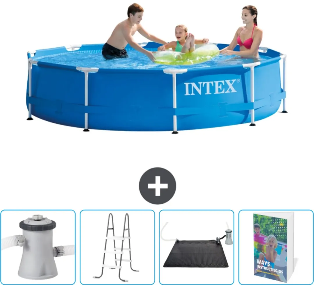 Intex 28200NP-Blauw Rond Frame Zwembad 305x76cm