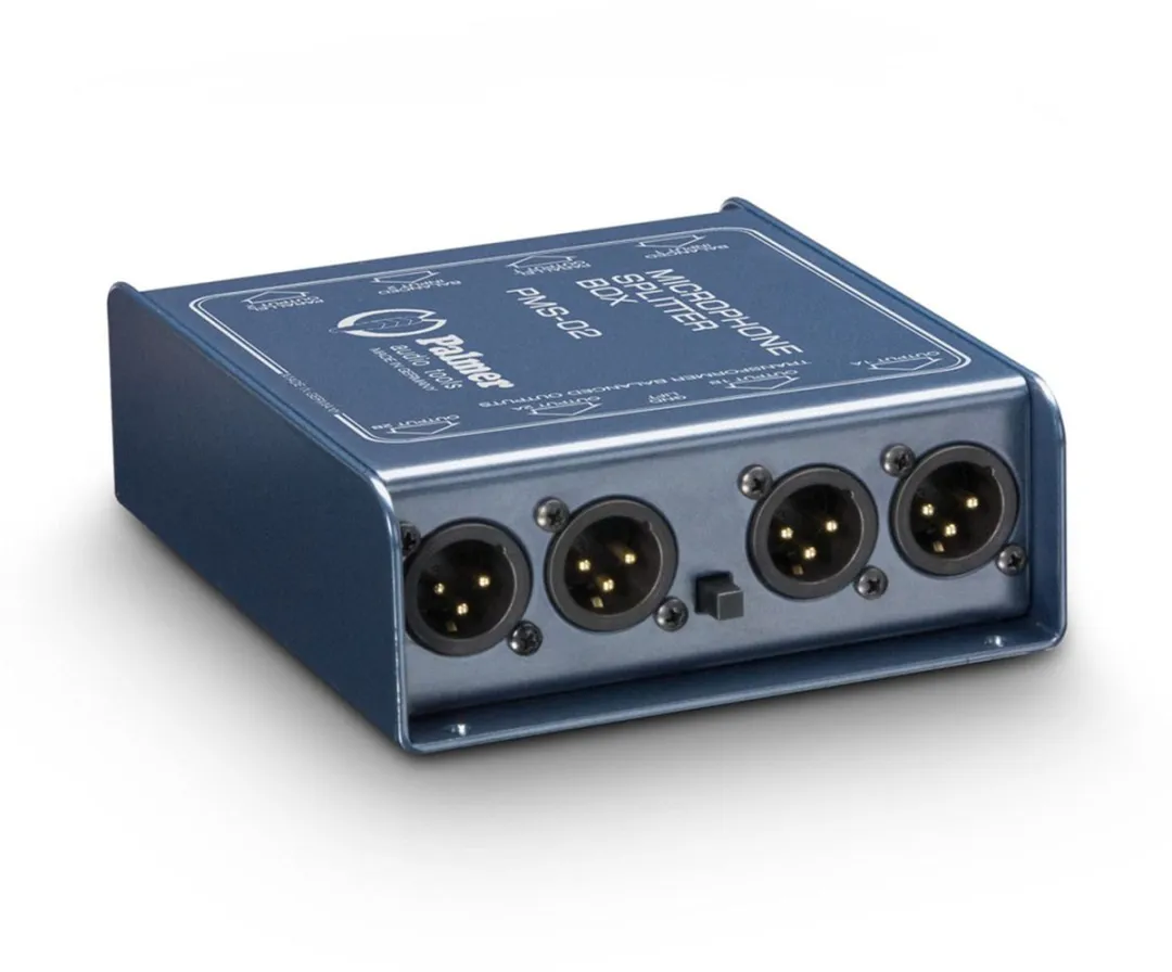 Palmer PMS 02 Microfoon Split Box - 2-Kanaals Signaalsplitter