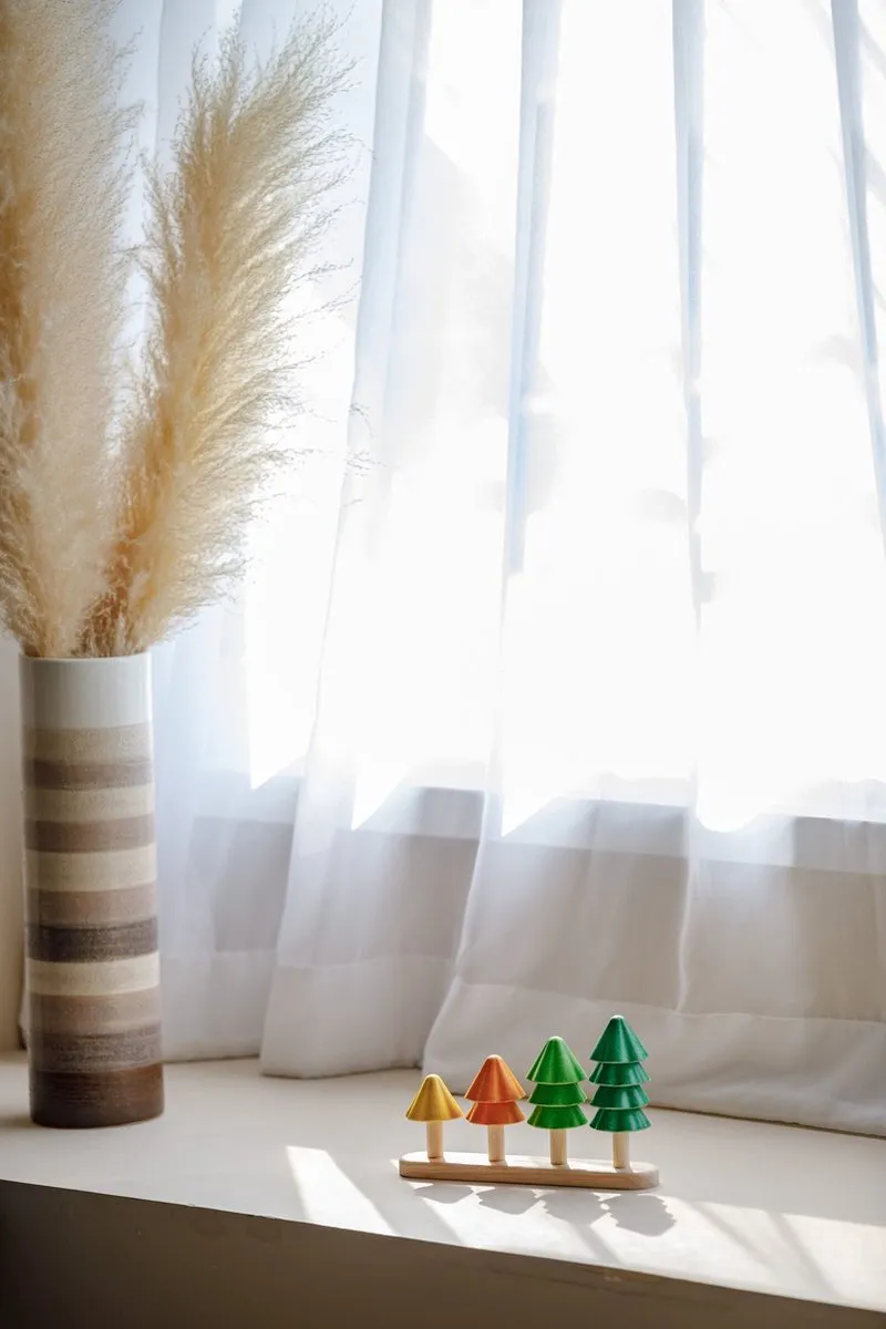 Plantoys Houten Bomen Sorteren & Tellen 5403 - Meerkleurig