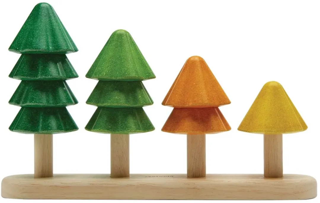 Plantoys Houten Bomen Sorteren & Tellen 5403 - Meerkleurig