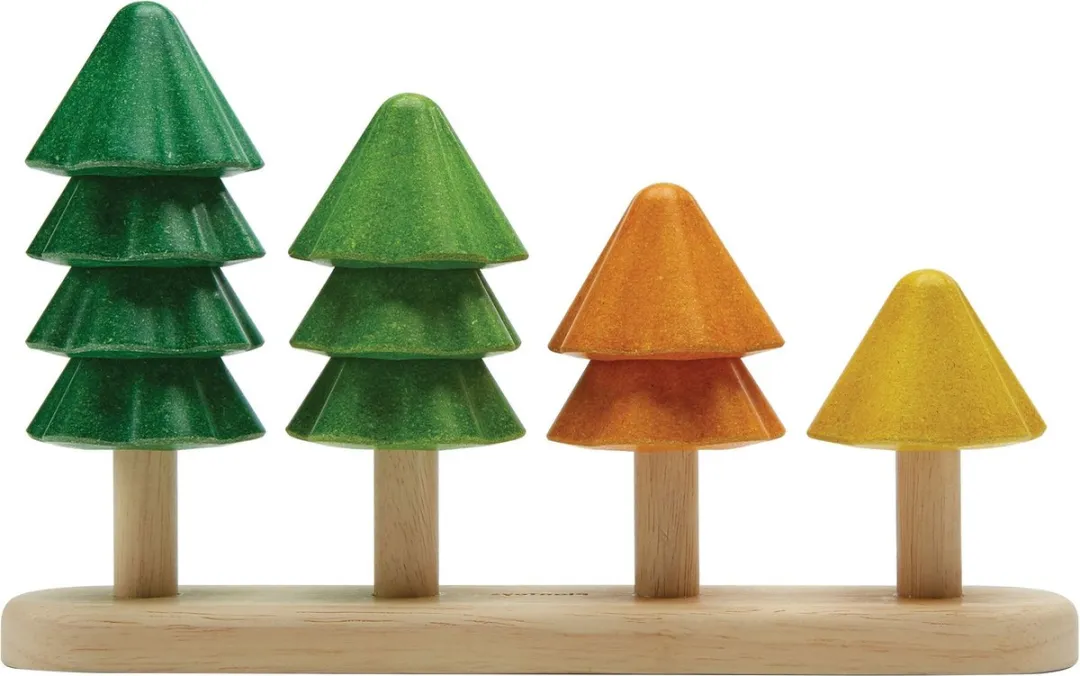 Plantoys Houten Bomen Sorteren & Tellen 5403 - Meerkleurig - afbeelding 6 van 6