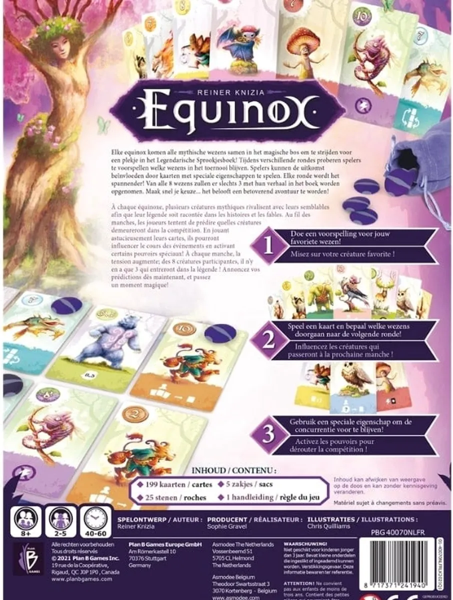 Plan B Games Equinox - Kaartspel voor 2-5 spelers - Vanaf 8 jaar