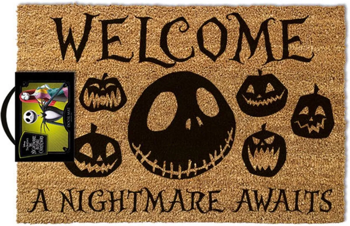 Disney The Nightmare Before Christmas Deurmat 60x40cm - Bruin