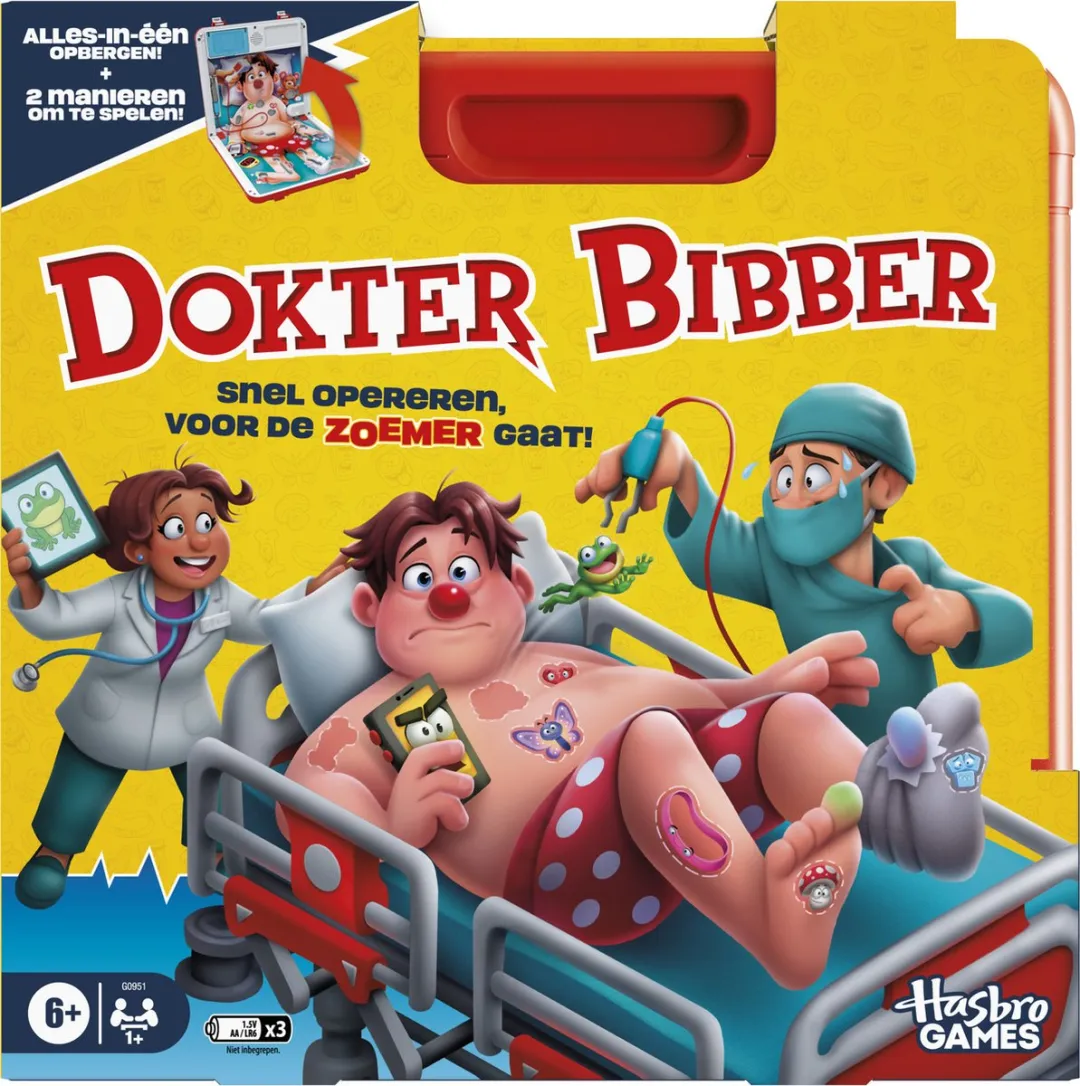 Hasbro Gaming Dokter Bibber Vernieuwde Editie Bordspel