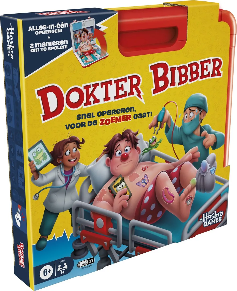 Hasbro Gaming Dokter Bibber Vernieuwde Editie Bordspel