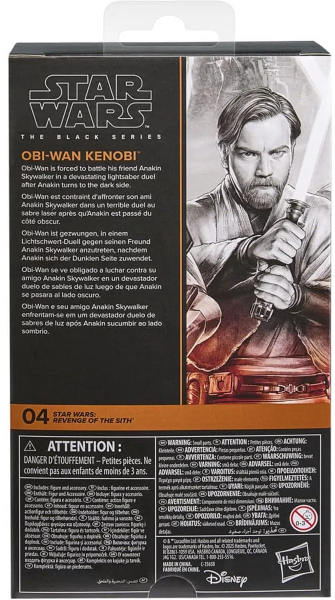 Hasbro Star Wars Black Series Obi-Wan Kenobi Action Figuur 15cm - Multi - afbeelding 5 van 6