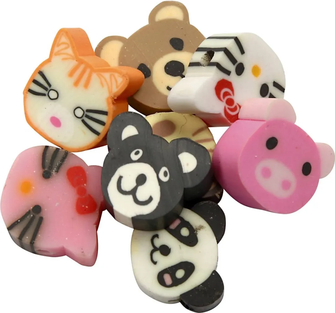 Creativ Company Klei Kralen Dieren 10mm - 60 Stuks Multicolor