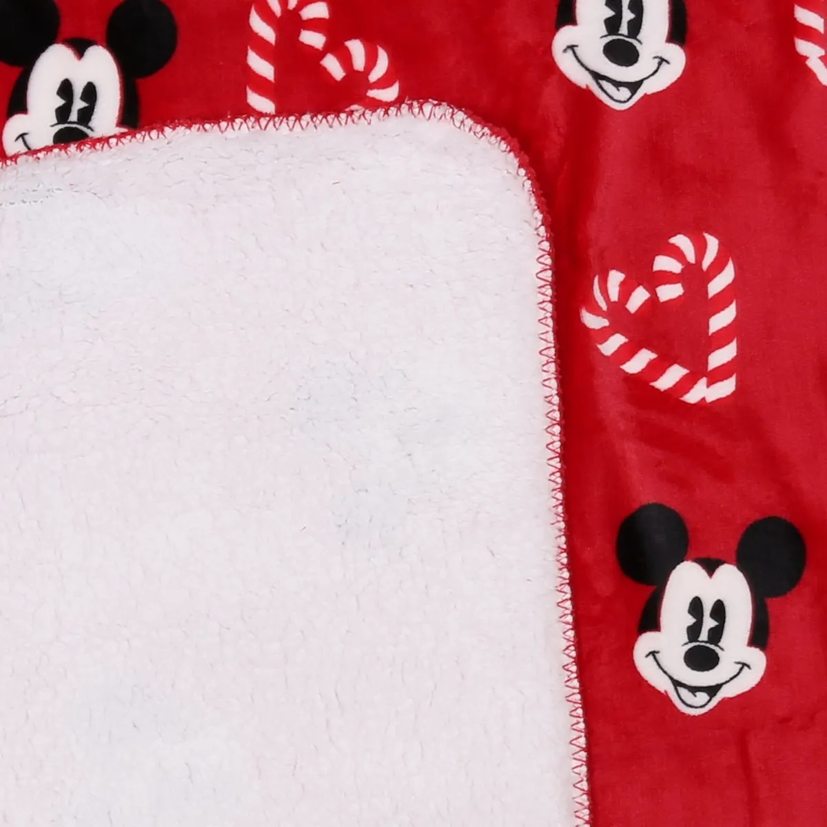 Disney Mickey Mouse Kerstdeken 120x150cm - Rood