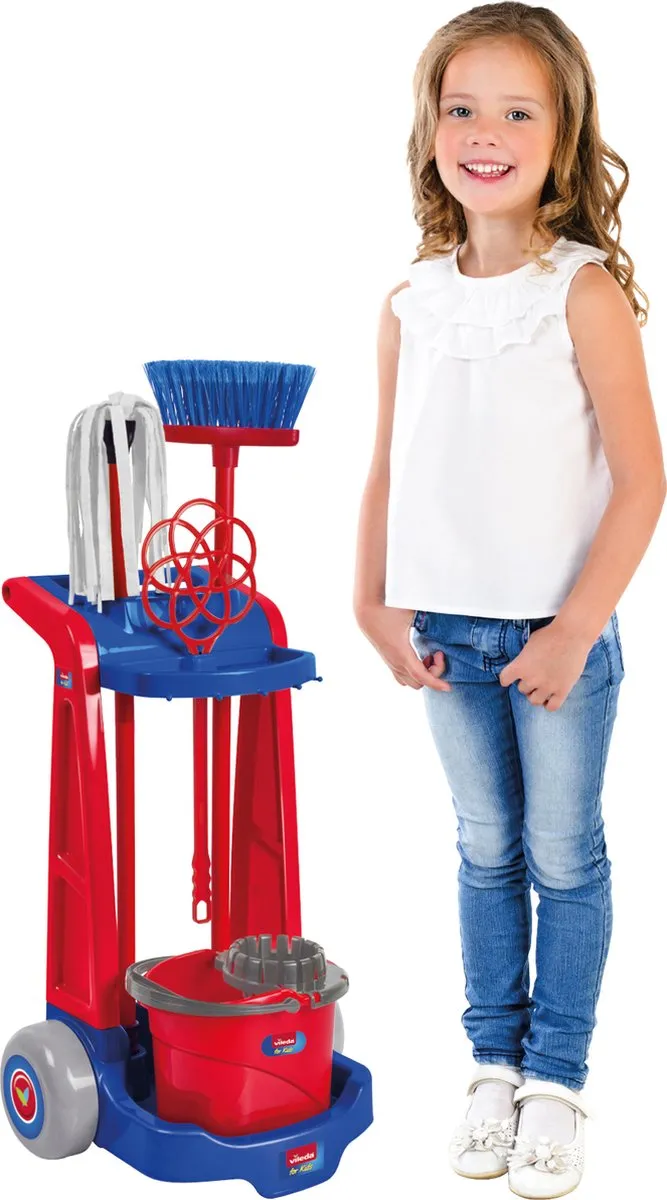 Vileda Kinder Schoonmaak Trolley - Multicolor - afbeelding 3 van 6