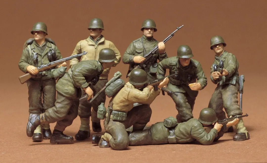 Tamiya 35048 US Infantry W-Europe Modelbouwpakket - 8 Figuren - 1:35 - Multi