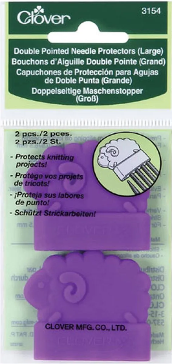 Clover Large Double Pointed Needle Protectors