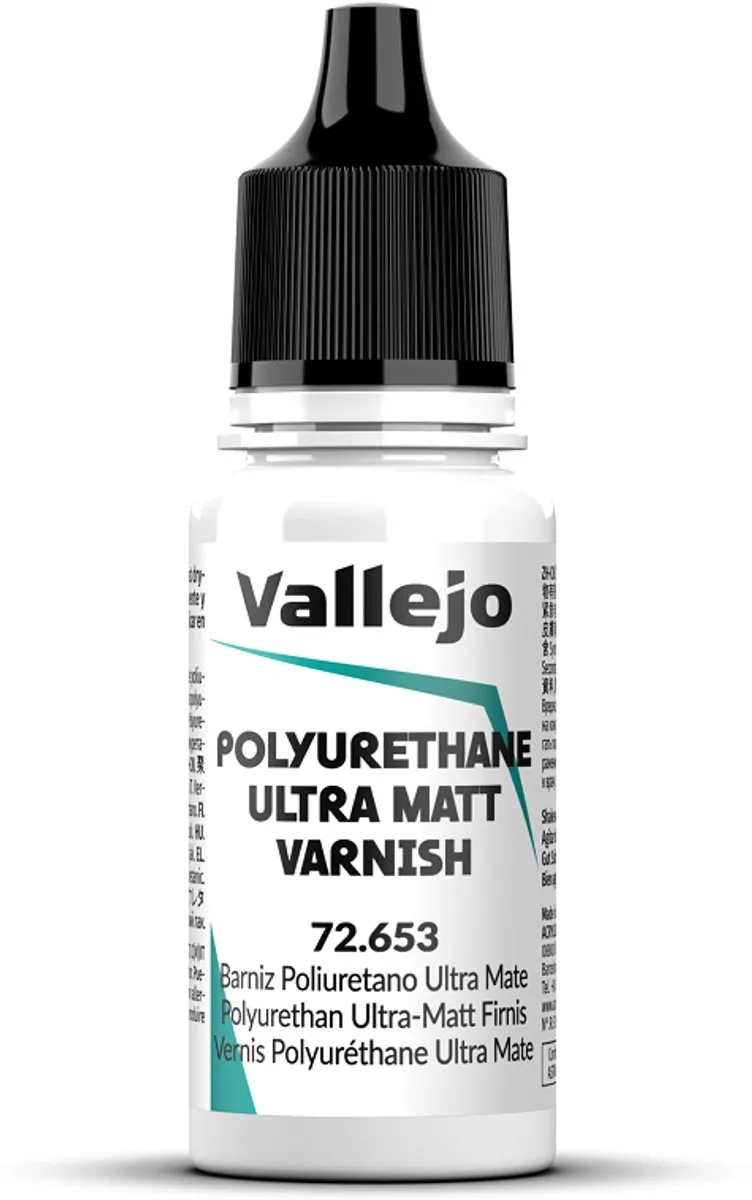 Vallejo Hobbyverf Polyurethane Ultra Matte Varnish 18ml