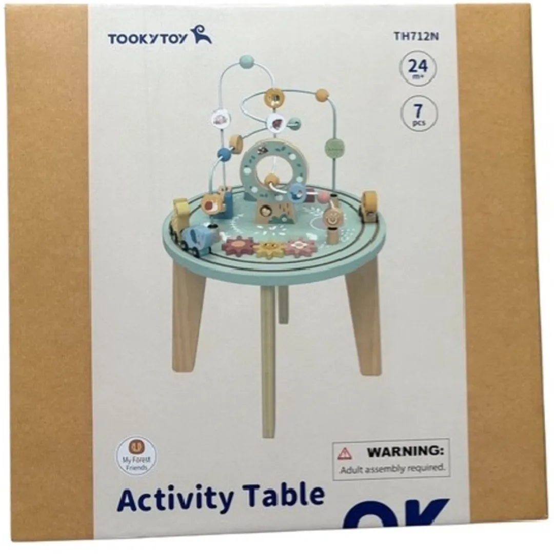 Tooky Toy TH712N Activiteiten Tafel - Pastelkleuren