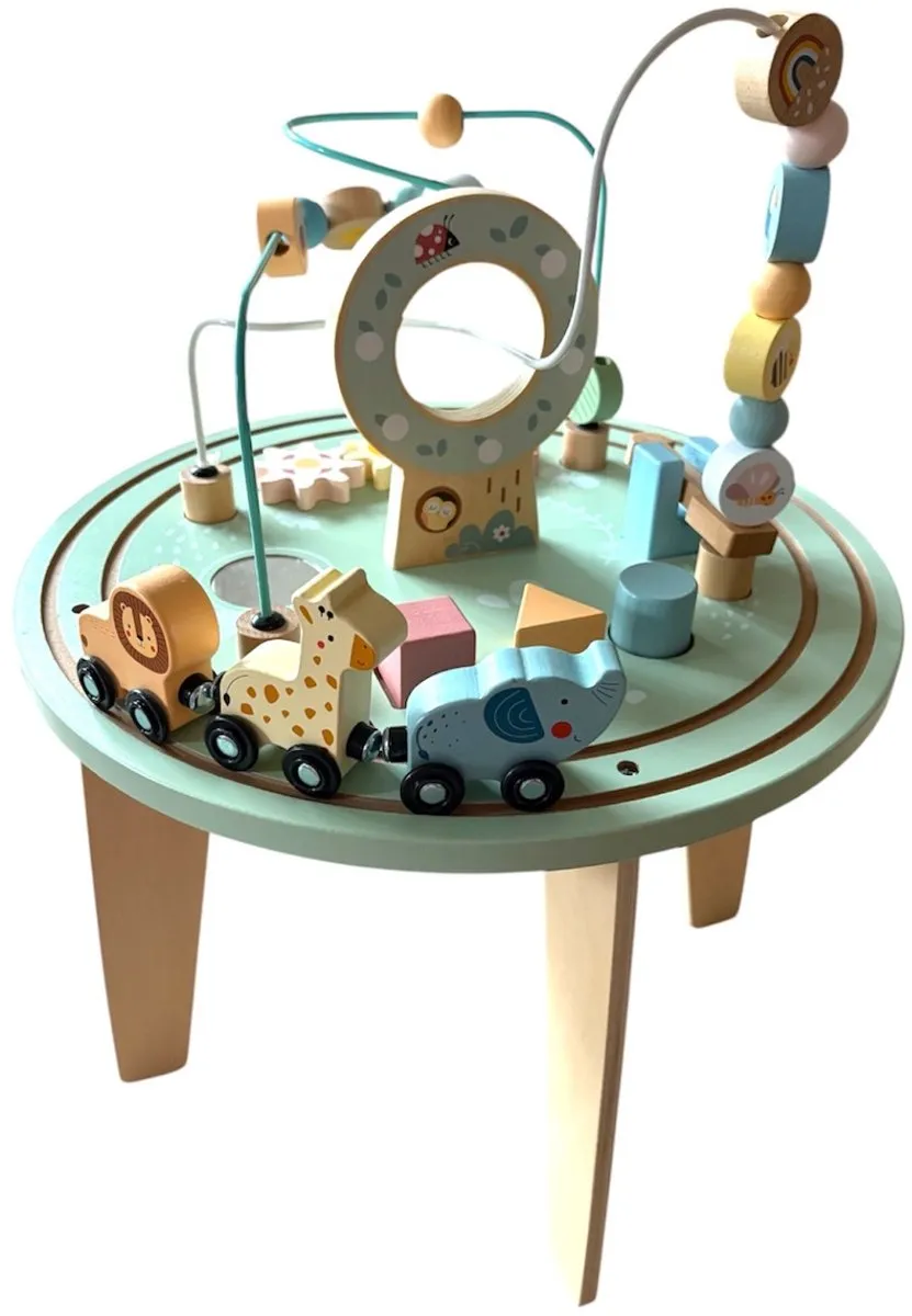 Tooky Toy TH712N Activiteiten Tafel - Pastelkleuren