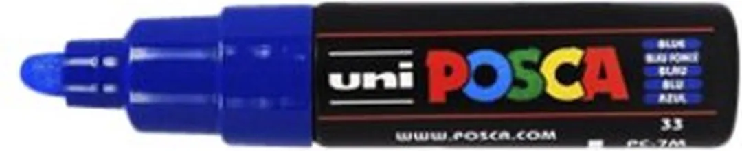 Posca PC-7M Markeerstift - Donkerblauw - 6 Stuks