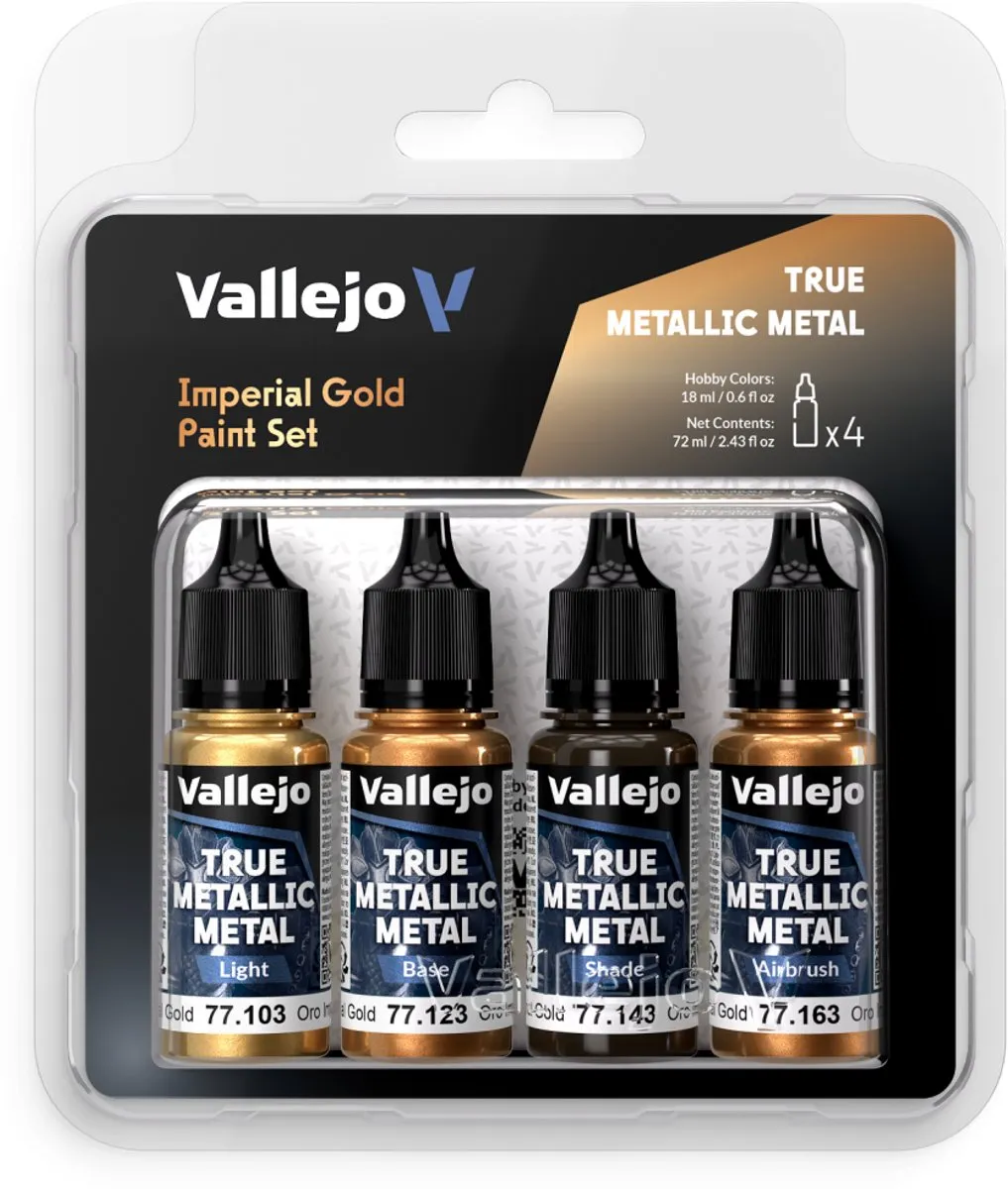 Vallejo Hobbyverf Acrylverf True Metallic Metal Keizerlijk Goud