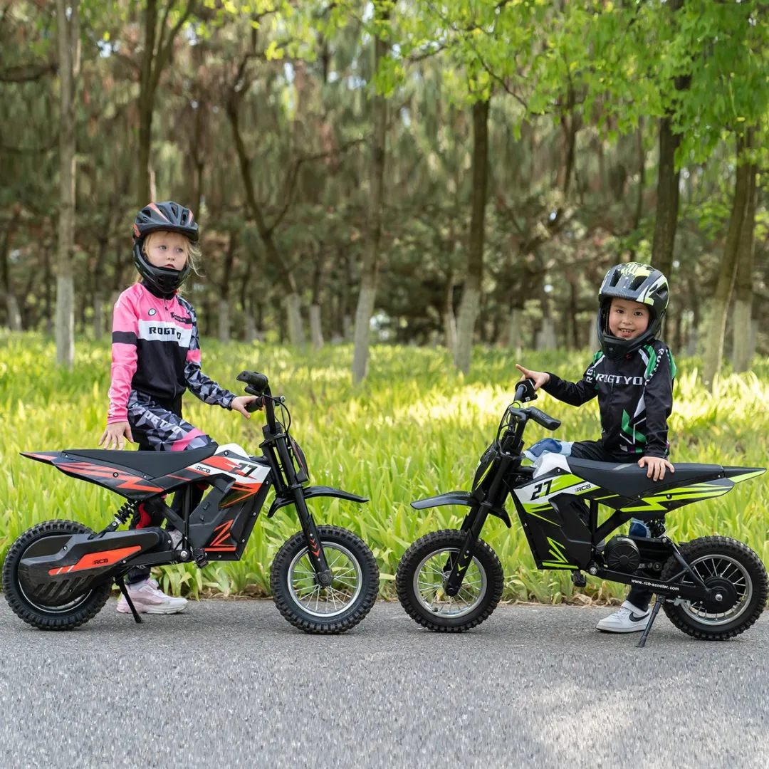 RCB R9X Elektrische Kinder Crossmotor 36V - Blauw/Zwart