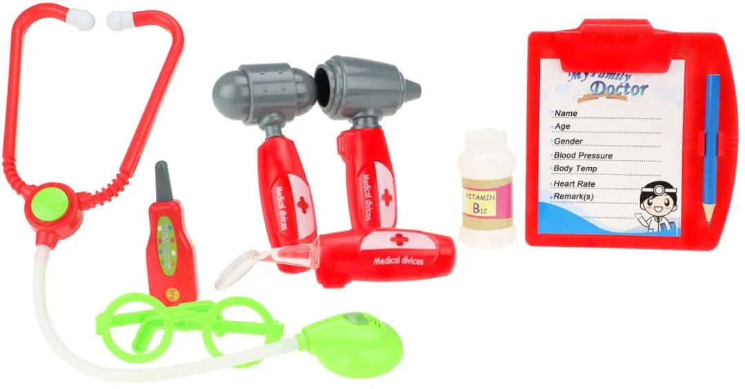Toi-Toys Doktersset met Stethoscoop - 8-delig - Multicolor