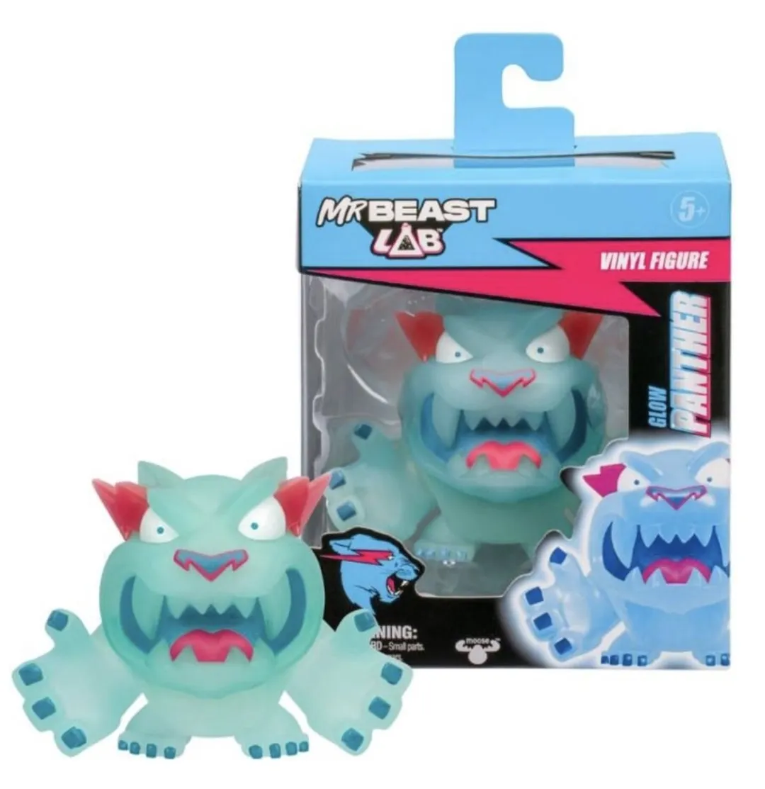 Moose Toys Glow Panther Mr. Beast Lab Vinylfiguur 8,8cm
