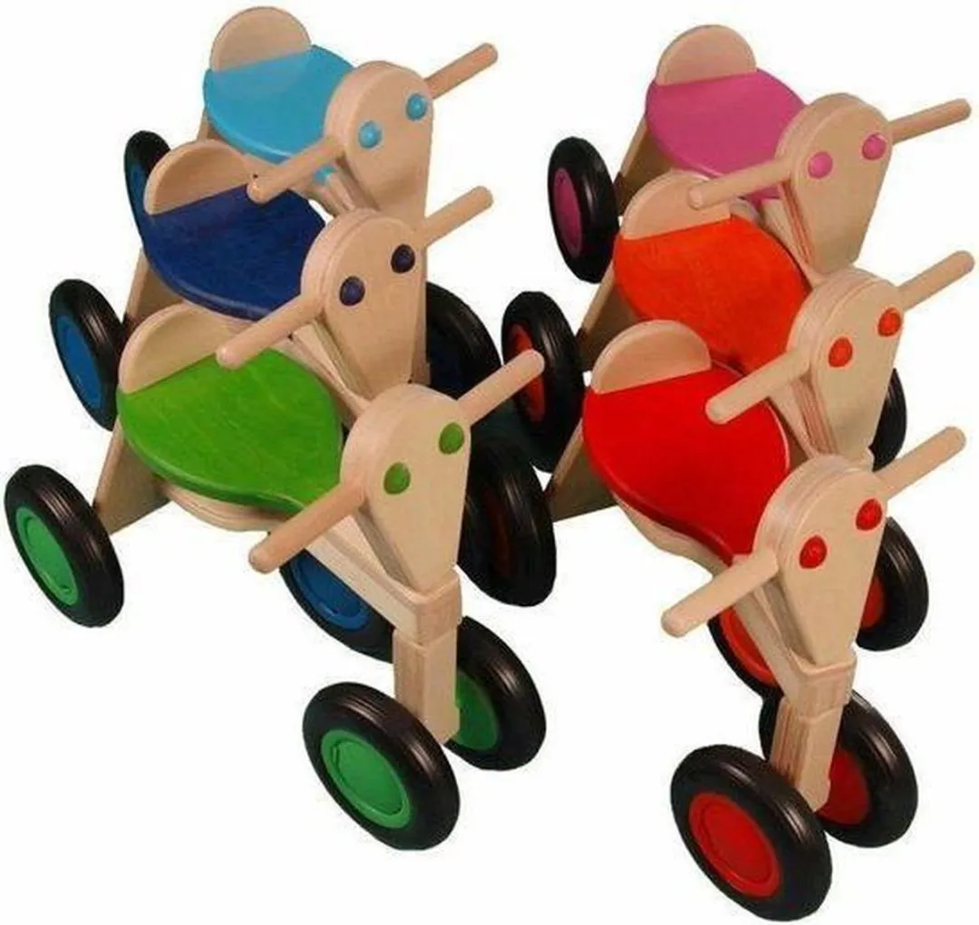 BIGJIGS Trein Fruit & Groente - 6 Stukken - Meerdere kleuren