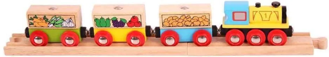 BIGJIGS Trein Fruit & Groente