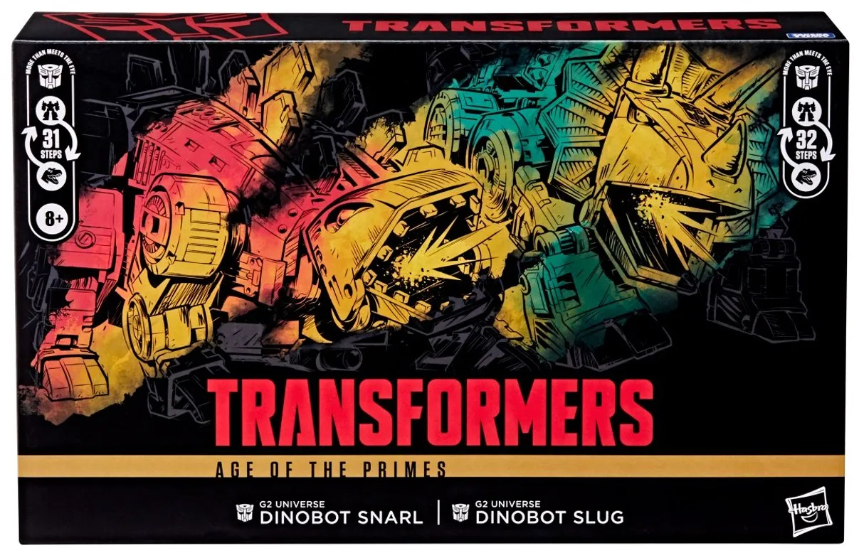 Hasbro Transformers G2 Universe Dinobots Snarl & Slug Action Figuur - 19cm - Multi