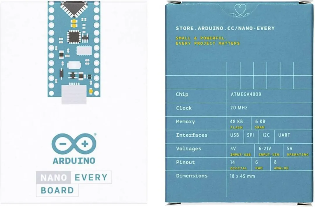 Arduino Nano Every ABX00028 Board - afbeelding 6 van 6
