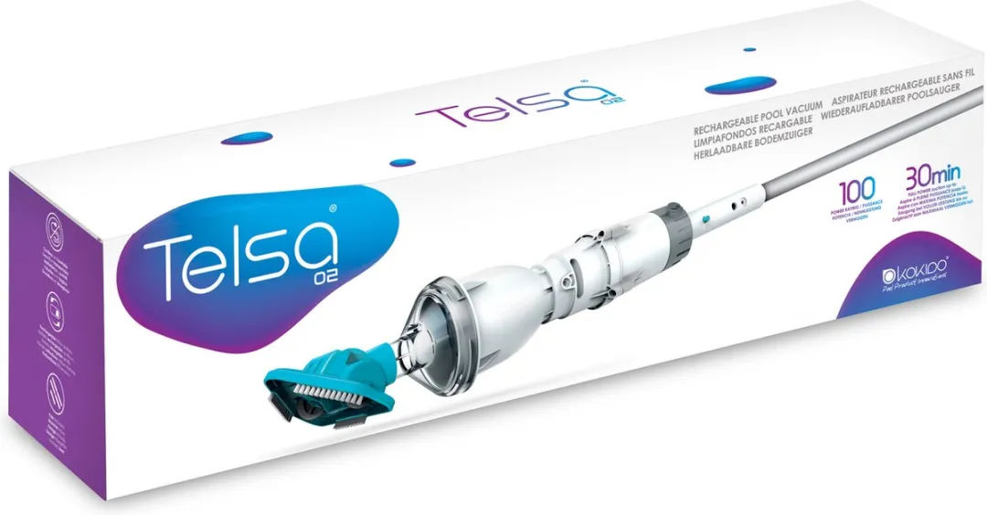 Kokido Telsa 2 STKY-00014219 Pool & Spa Stofzuiger - Wit/Blauw