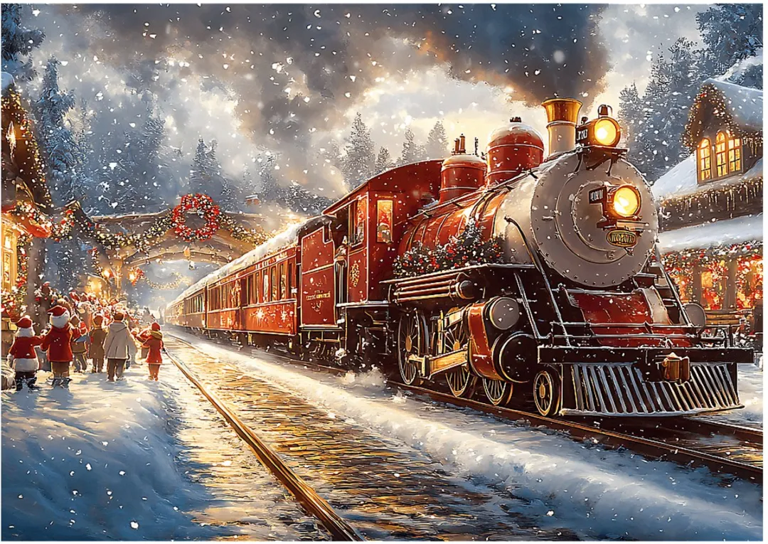 Trefl Holiday Train Legpuzzel 1000 Stuks - Multicolor