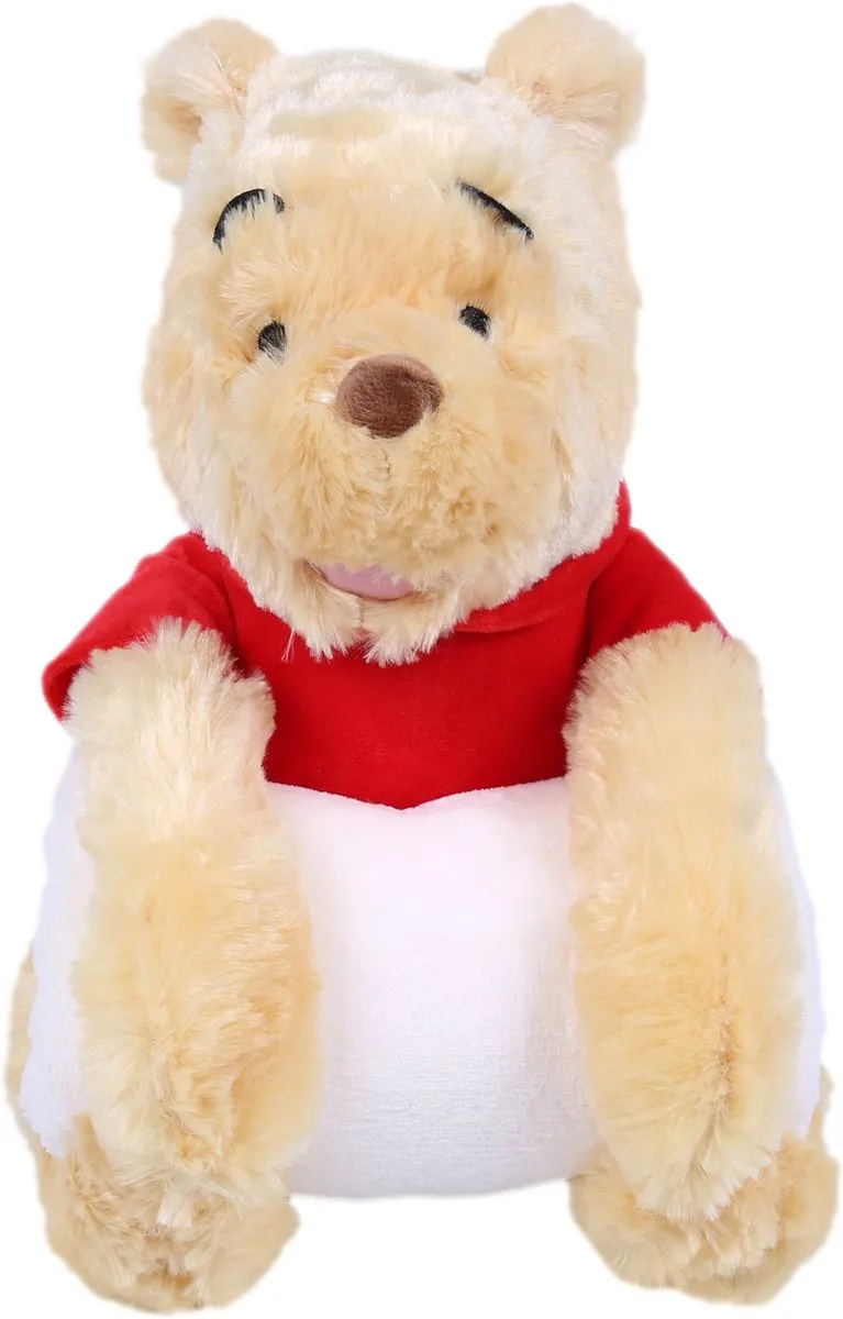 Disney Winnie de Poeh Pluche Deken 120x125cm - Beige