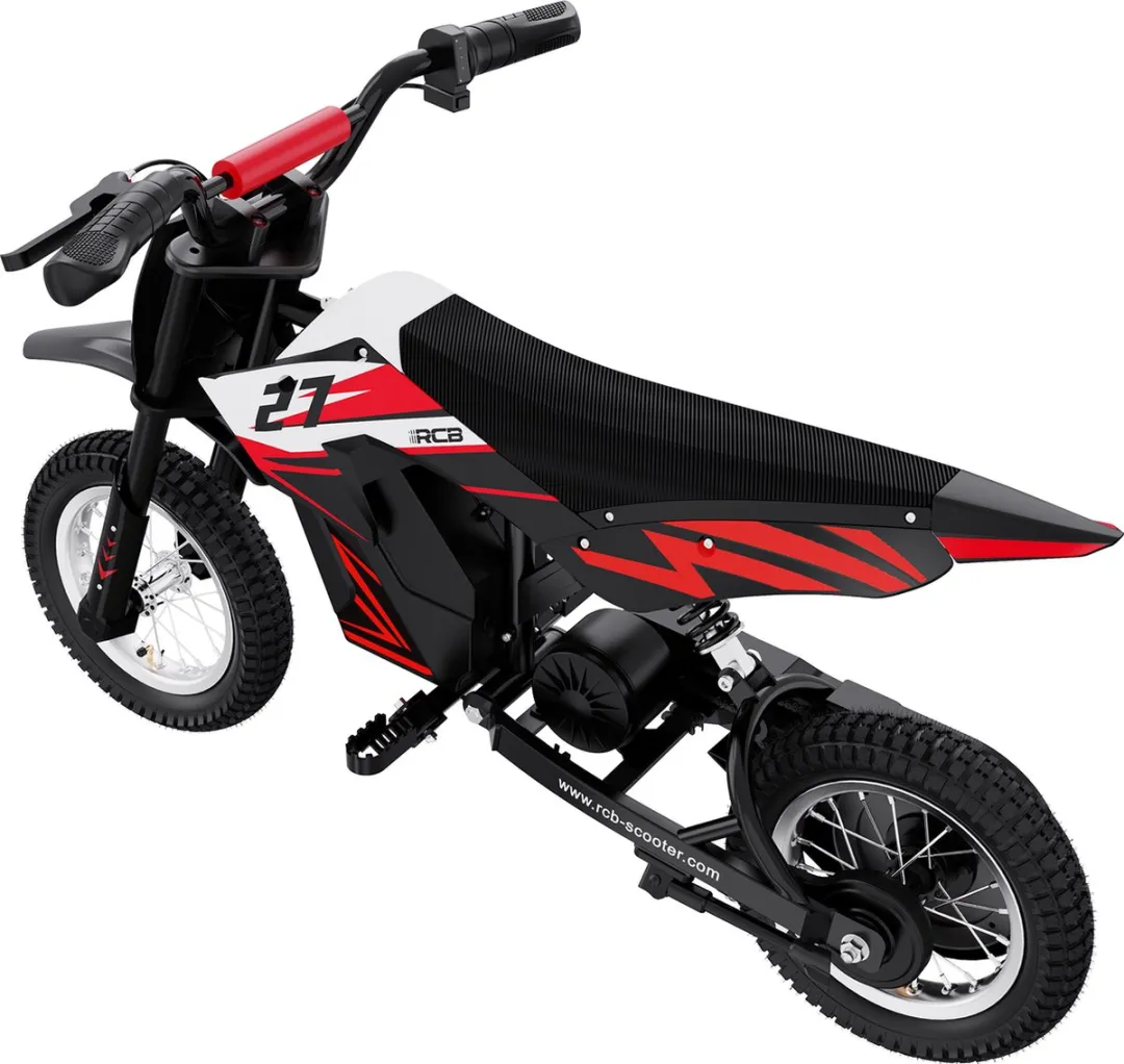 RCB R9X Elektrische Kinder Crossmotor 36V - 1 Accu - Rood/Zwart