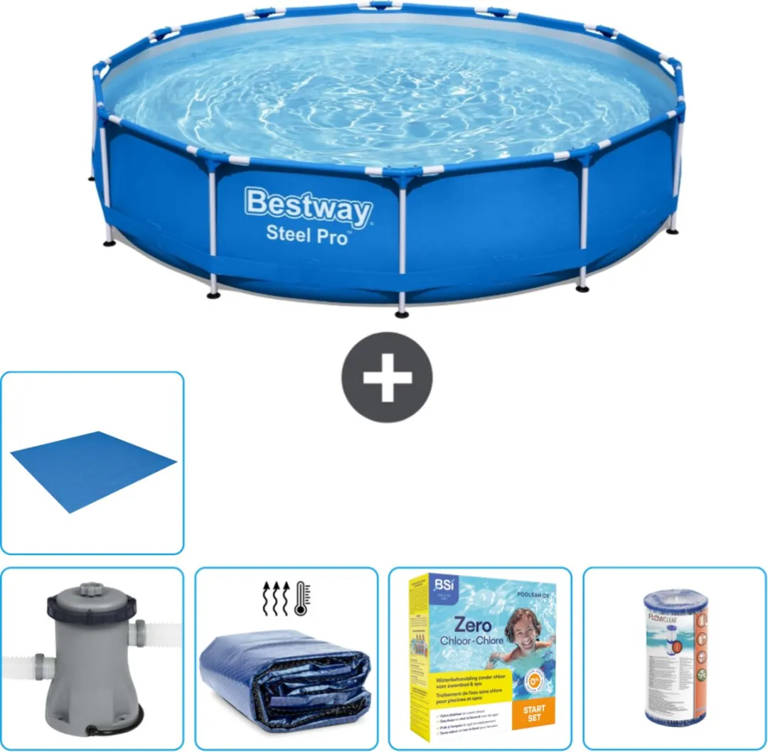 Bestway Steel Pro Zwembad 366x76cm Blauw