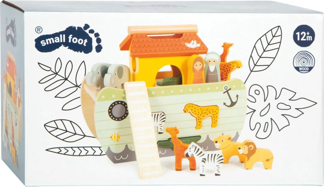 Small Foot Ark van Noach Houten Vormenstoof - Safari Print