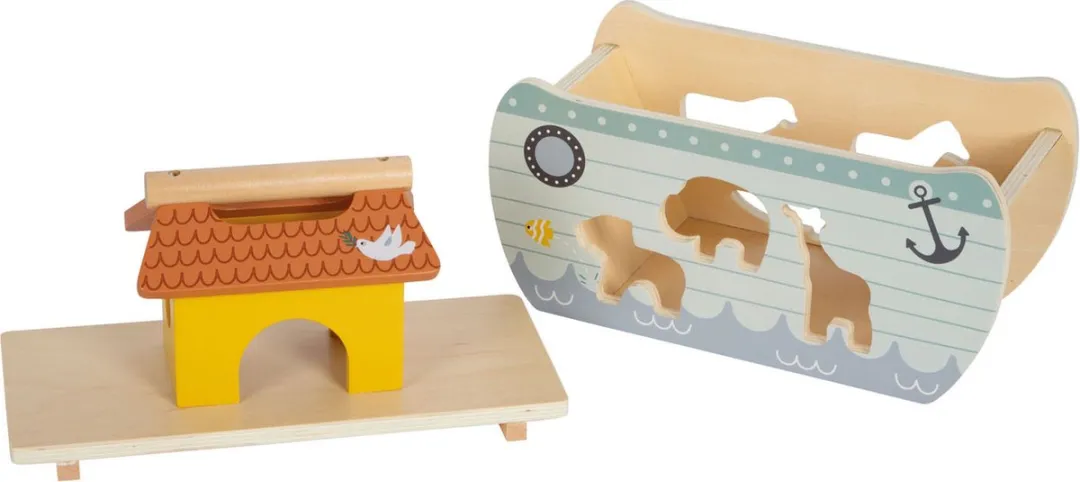 Small Foot Ark van Noach Houten Vormenstoof - Safari Print - afbeelding 6 van 6