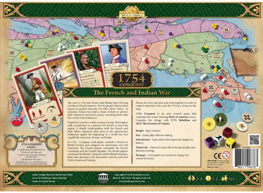 Academy Games 1754 Conquest The French and Indian War - Engelstalig