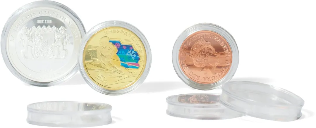 Leuchtturm Muntcapsules Ø24mm - 10 Stuks Glashelder