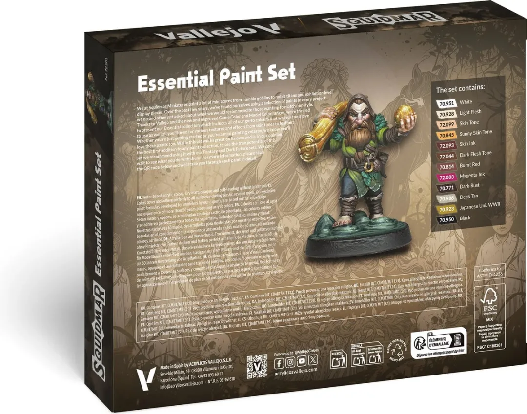 Vallejo Model Color Acrylverf Set 12x18ml - Squidmar Miniatures