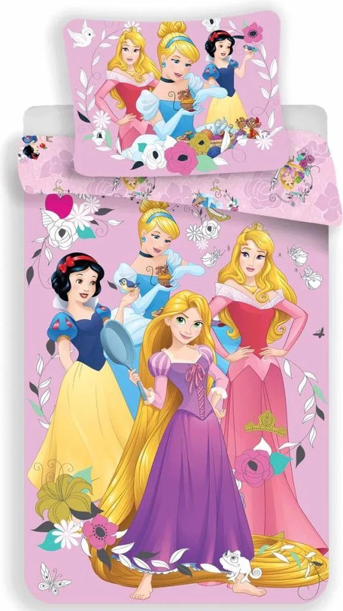 Disney Princess Dekbedovertrek Eenpersoons 140x200cm