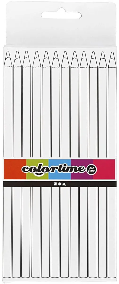 Colortime Kleurpotloden 3mm - Paars - 12 Stuks